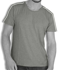 Grey Melange Designer T Shirt